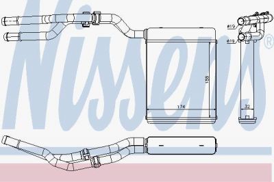 Nissens 71774 теплообменник, отопление салона на FORD MONDEO IV седан (BA7)