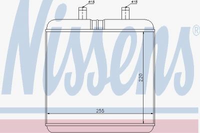 Nissens 71810 теплообменник, отопление салона на IVECO DAILY III c бортовой платформой/ходовая часть