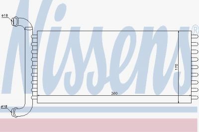 NISSENS Радиатор отопления салона MB Vito(639) 03-> (360x170x42mm) (0038357501, 72037)