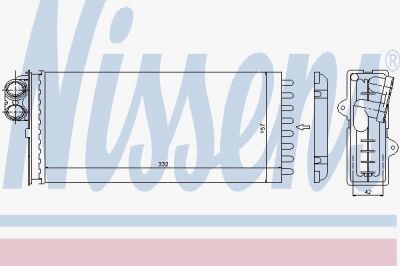 Nissens 73375 теплообменник, отопление салона на OPEL MOVANO Combi (J9)