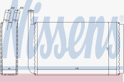 NISSENS Радиатор отопителя VAG GOLF I/CADDY I 74-92 (171.819.031 C, 73940)