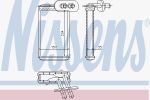 Nissens 73963 теплообменник, отопление салона на VW SCIROCCO (53B)