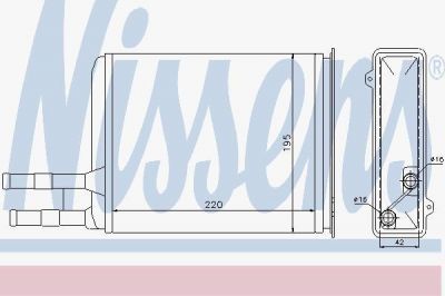 NISSENS Радиатор печки PEUGEOT BOXER 2,0-2,5D 94- PEUGEOT BOXER 2,0-2,5D 94- PEUGEOT BOXER 2,0-2,5D 94- (1307156080, 73984)