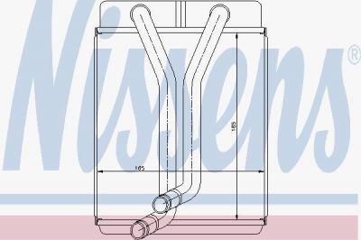 Nissens 77501 теплообменник, отопление салона на KIA CARENS II (FJ)