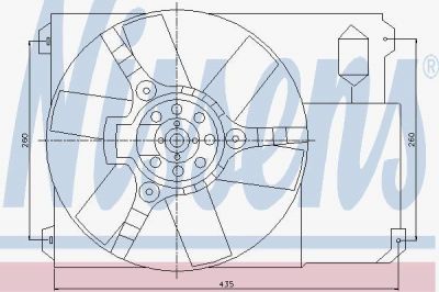 NISSENS Вентилятор радиатора PEUGEOT BOXER/FIAT DUCATO/CITROEN JUMPER 02- (85020)