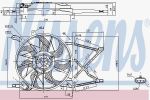 Nissens 85154 вентилятор, охлаждение двигателя на OPEL ASTRA G универсал (F35_)