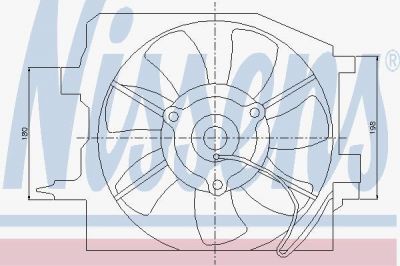 NISSENS Вентилятор, охлаждение двигателя (85225)