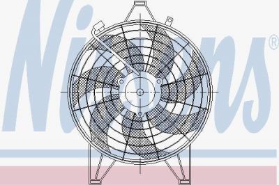 Nissens 85531 вентилятор, конденсатор кондиционера на KIA CARNIVAL I (UP)