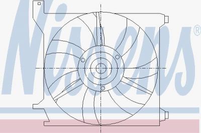 Nissens 85588 вентилятор, охлаждение двигателя на KIA SPECTRA седан (LD)