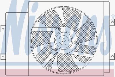 Nissens 85594 вентилятор, охлаждение двигателя на NISSAN MICRA II (K11)
