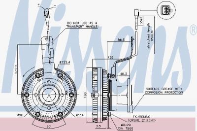 Nissens 86039 сцепление, вентилятор радиатора на MAN E 2000