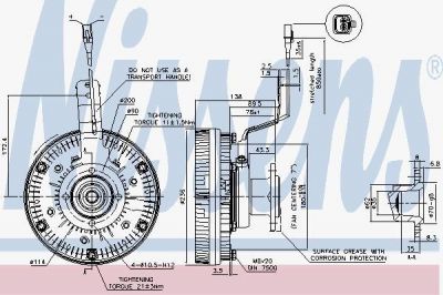 Nissens 86079 сцепление, вентилятор радиатора на MAN TGA