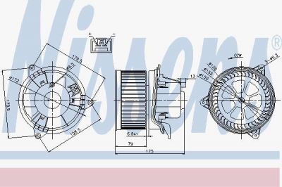 NISSENS Моторчик печки FORD FOCUS I (98-) 1.4 EFi (87027)