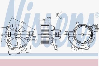 NISSENS NS87086_вентилятор отопителя! Opel Corsa D 06> (87086)