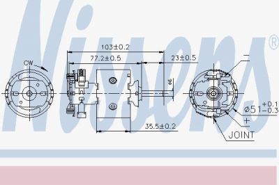 Nissens 87097 вентилятор салона на VW LT 28-46 II c бортовой платформой/ходовая часть (2DC, 2DF, 2