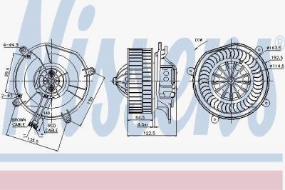 NISSENS NS87103_вентилятор отопителя! MB C219/W211 02> (87103)