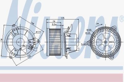 Nissens 87122 вентилятор салона на FORD FOCUS (DAW, DBW)