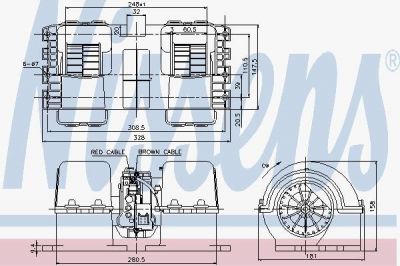 Nissens 87133 вентилятор салона на MAN TGX