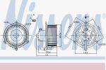 Nissens 87158 вентилятор салона на MAZDA E-SERIE фургон (SR2)
