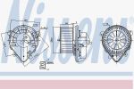 Nissens 87178 вентилятор салона на PEUGEOT 806 (221)