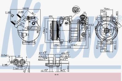 Nissens 890125 компрессор, кондиционер на MAZDA 3 (BL)