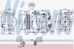 Nissens 890230 компрессор, кондиционер на HYUNDAI GENESIS купе
