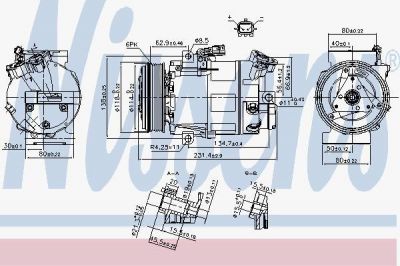 Nissens 890297 компрессор, кондиционер на NISSAN QASHQAI / QASHQAI +2 (J10, JJ10)