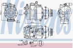 NISSENS Компрессор кондиционера Audi-VW (7H0820805J, 89036)