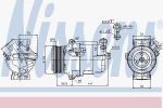 NISSENS Компрессор кондиционера OPEL ASTRA H 04- (1854530, 89041)