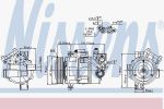 NISSENS Компрессор кондиционера E81/E87/F21/F20/E90/F30/X1(E84) (89086)