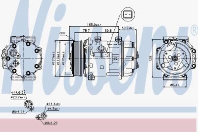 Nissens 89136 компрессор, кондиционер на FIAT ULYSSE (220)