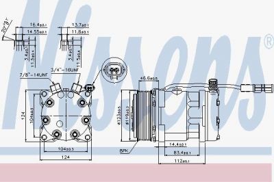 Nissens 89139 компрессор, кондиционер на MAN TGX