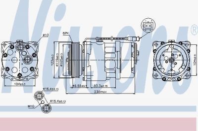 Nissens 89192 компрессор, кондиционер на PEUGEOT 405 II Break (4E)