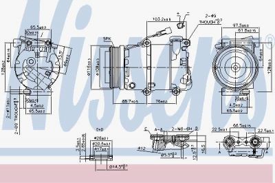 Nissens 89234 компрессор, кондиционер на FORD C-MAX (DM2)