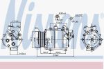 NISSENS Компрессор кондиционера HONDA CR-V 06- (38800RZYA01, 89245)