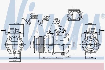 Nissens 89256 компрессор, кондиционер на KIA SORENTO I (JC)