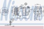 Nissens 89313 компрессор, кондиционер на OPEL VIVARO Combi