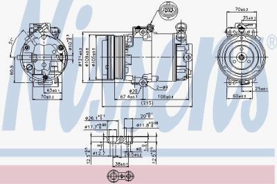 Nissens 89322 компрессор, кондиционер на OPEL ASTRA G универсал (F35_)