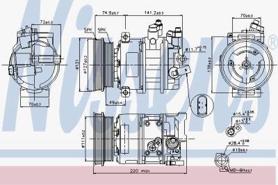 Nissens 89421 компрессор, кондиционер на AUDI TT Roadster (8J9)