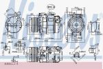 NISSENS Компрессор 5 F10 523i, 528i, 530i 2/10- 89595 (89595)