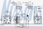 Nissens 89718 компрессор, кондиционер на CASE IH PUMA