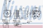 Nissens 89819 компрессор, кондиционер на MASSEY FERGUSON MF 7600
