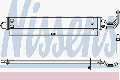 Nissens 90628 масляный радиатор, рулевое управление на 5 Touring (E61)