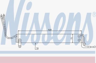 Nissens 90631 масляный радиатор, рулевое управление на 5 (E60)
