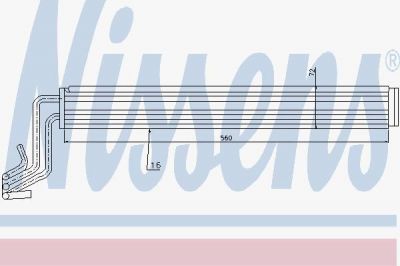 Nissens 90636 масляный радиатор, рулевое управление на VW TOUAREG (7LA, 7L6, 7L7)