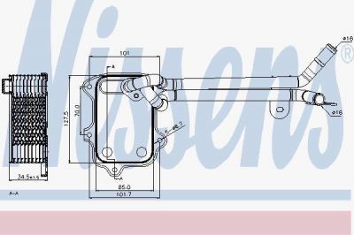 Nissens 90679 масляный радиатор, двигательное масло на VW PASSAT Variant (3C5)