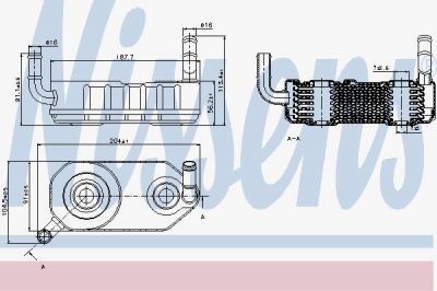 Nissens 90708 масляный радиатор, автоматическая коробка передач на VW PASSAT Variant (3A5, 35I)