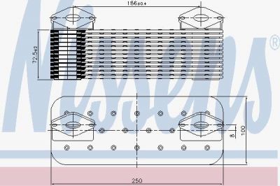 Nissens 90757 масляный радиатор, двигательное масло на SETRA Series 400