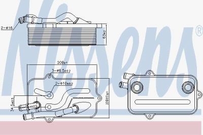 Nissens 90782 масляный радиатор, автоматическая коробка передач на AUDI A8 (4E_)