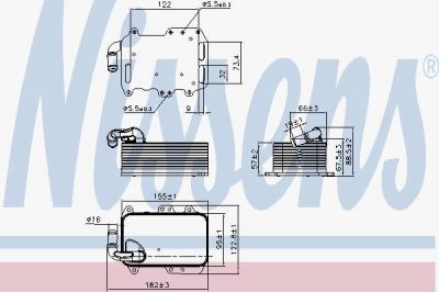 Nissens 90807 масляный радиатор, двигательное масло на AUDI A7 Sportback (4GA, 4GF)